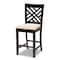 Baxton Studio Caron Sand Upholstered Espresso Finished 5-Piece Wood Pub Set 157-9597-9776 - alternate 3